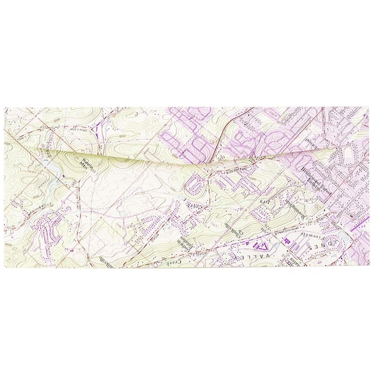 JAM Paper 4.125" x 9.5" Cartography Map Envelopes, 50ct.